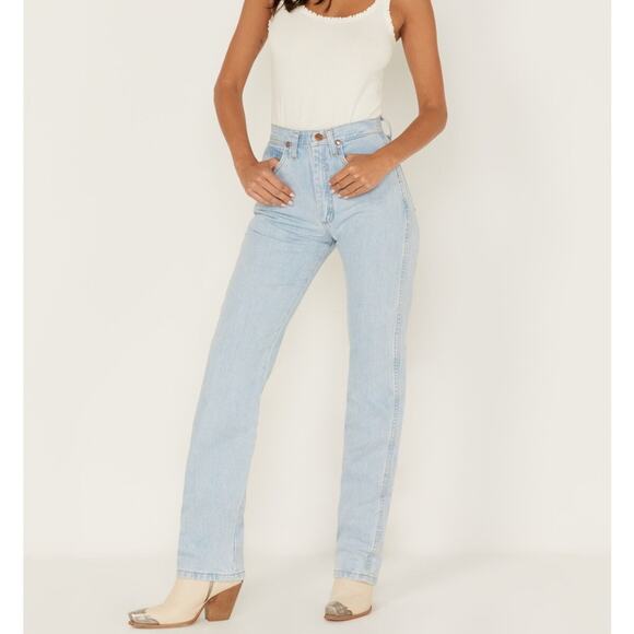 Wrangler Slim Fit Cowboy Cut Denim jeans light wash - 13 x 34 - Picture 1 of 11